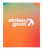 Close up of front logo on Stolen Goat Feud jersey