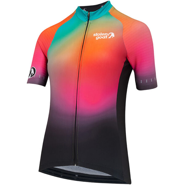 Stolen Goat Feud jersey black and multi gradient fade