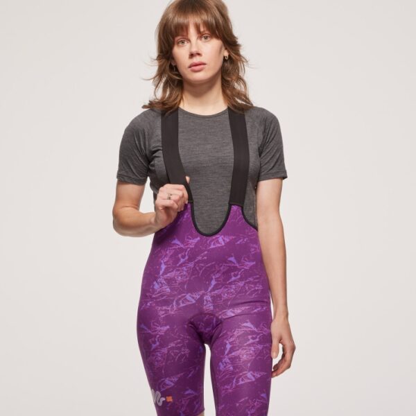 IRIS All Over Women's Bib Shorts Purple