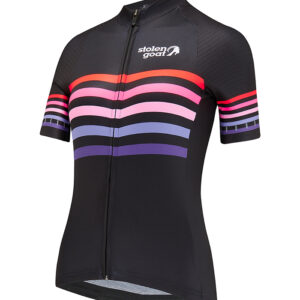 Women's Ministry jersey black with pastel stripes